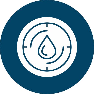 Su bırakma simgesinin vektör illüstrasyonu