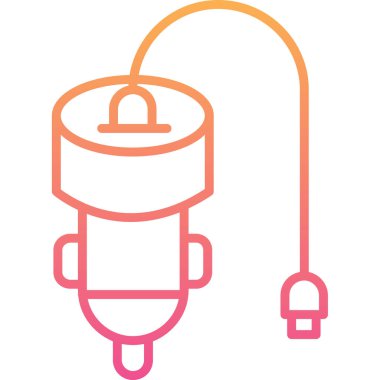 Elektrik lambası. Basit illüstrasyon