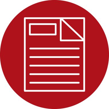 Dosya simgesinin vektör illüstrasyonu