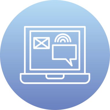 e- posta iletisi vektör illüstrasyonu