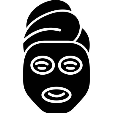 Güzellik ve kadın simgesinin vektör çizimi.