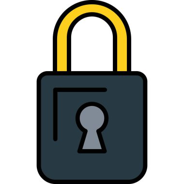 ikon vektör illüstrasyonunu kilitle