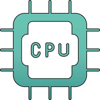 İşlemci Chip. Basit tasarım