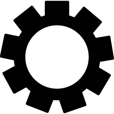 dişli dişli simgesi ana hat biçiminde