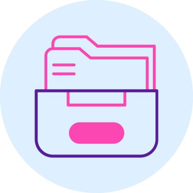 Belge. Web simgesi basit illüstrasyon