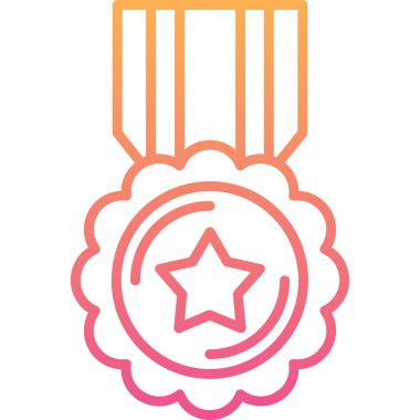 Bir yıldız simgesinin vektör illüstrasyonu