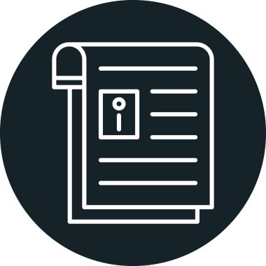 Belge. Web simgesi basit tasarım