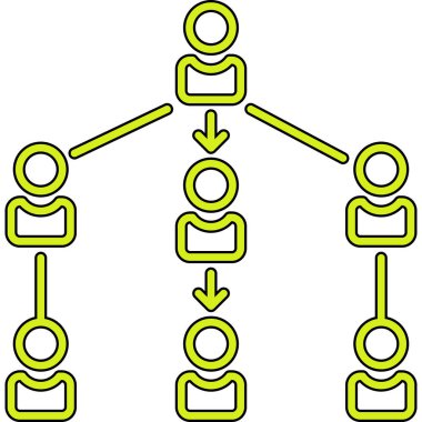 Sosyal ağ vektör simgesi