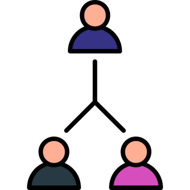 İnsan simgesinin vektör illüstrasyonu