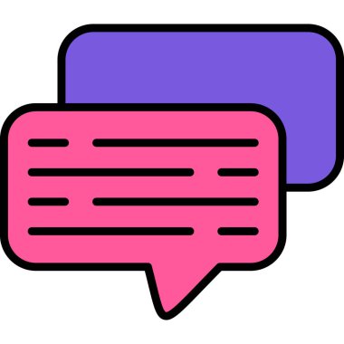 baloncuk sohbet simgesi - özet biçimi