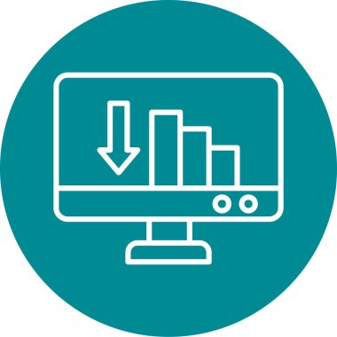 Modern bir simgenin vektör illüstrasyonu