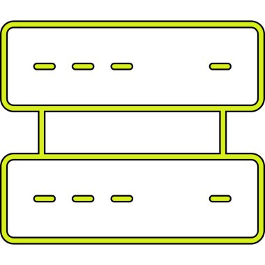Sunucu. Web simgesi basit illüstrasyon