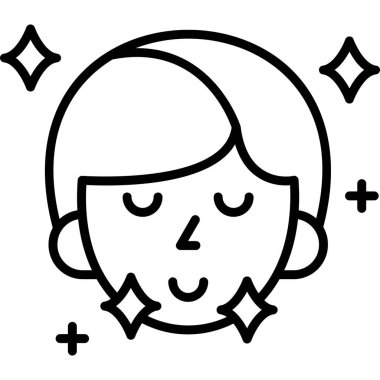 Saç stili olan mutlu çocuk.