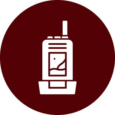 Bir kahve makinesi simgesinin vektör çizimi