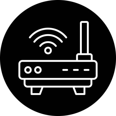 Wi-fi yönlendirici simgesi, vektör illüstrasyon tasarımı