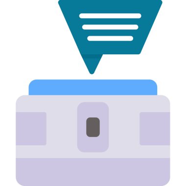 Yazıcı. Web simgesi basit illüstrasyon