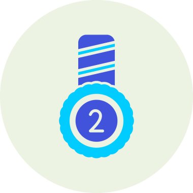 Madalya. Web simgesi basit illüstrasyon