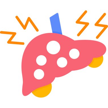 Sevimli komik bir yemeğin karalaması.