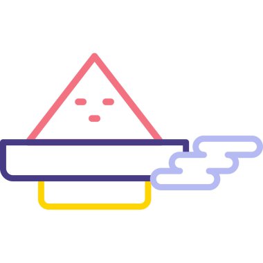 Web için vektör simgesi, yiyecek uygulaması