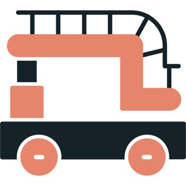 araba dağıtım servisi simgesi doldurulmuş özet biçimi