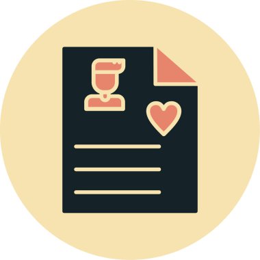 Aşk. Web simgesi basit illüstrasyon