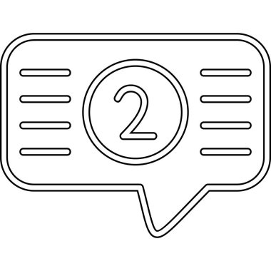 Sohbet mesajı vektör illüstrasyonu