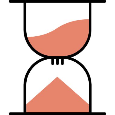 kum saati ikonu vektör illüstrasyonu