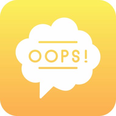 oops modern vektör illüstrasyonu