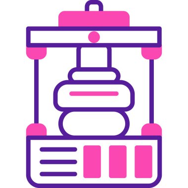 Bir kahve makinesi simgesinin vektör çizimi