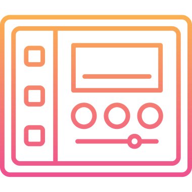 Kontrol simgesi. vektör illüstrasyonu