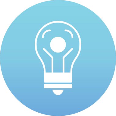 Ampul simgesinin vektör illüstrasyonu