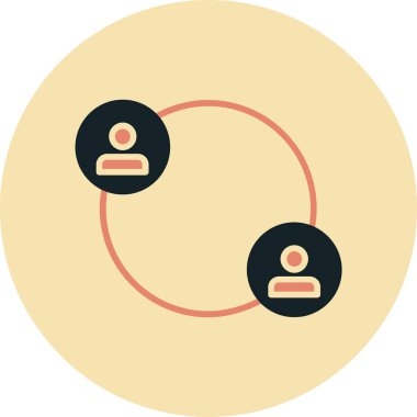 İş ve finans simgesinin vektör illüstrasyonu