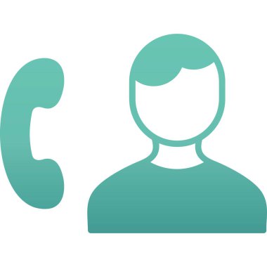 Çağrı merkezi simgesi. vektör illüstrasyonu