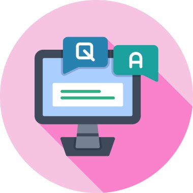 sohbet web simgesi, vektör çizim