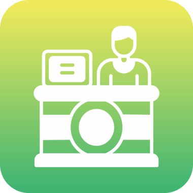 vektör yazıcı simgesi, basit vektör illüstrasyonu