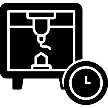 Teslimat. Web simgesi basit illüstrasyon