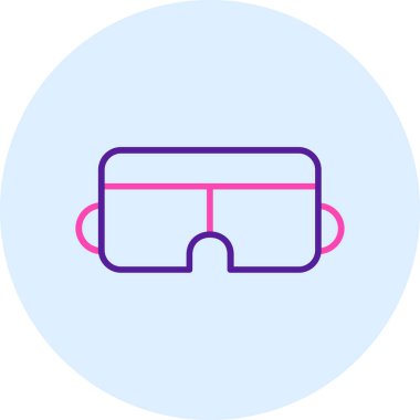 Vr. Web simgesi basit illüstrasyon