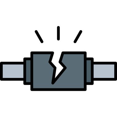 Çizgi film pil simgesinin vektör çizimi