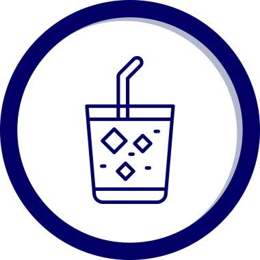 içecek simgesinin vektör illüstrasyonu