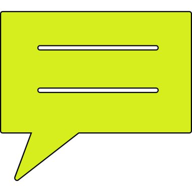 Konuşma balonu işaret tasarımı