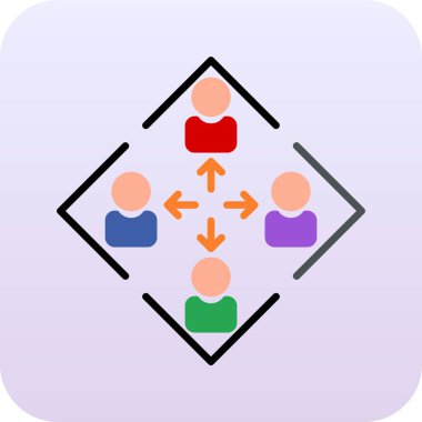 grup simgesi, vektör illüstrasyonu