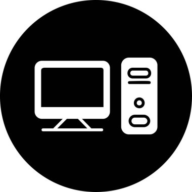 TV düz vektör simgesi