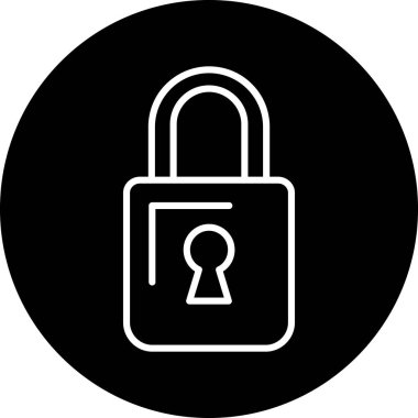 ikon vektör illüstrasyonunu kilitle