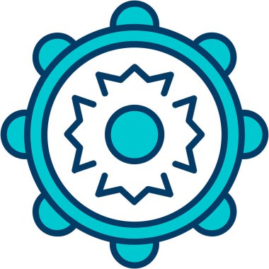 Teçhizat Web simgesi basit illüstrasyon