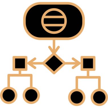 hiyerarşi simgesi, vektör illüstrasyonu