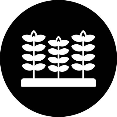 Buğday ağı simgesi, vektör illüstrasyonu