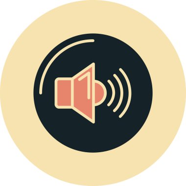 Konuşmacı. Web simgesi basit illüstrasyon