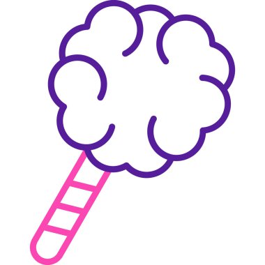 Şeker simgesi, vektör illüstrasyonu