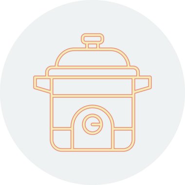 pişirme tencere vektör simgesi