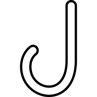 hook kanca simgesi dış hat biçiminde